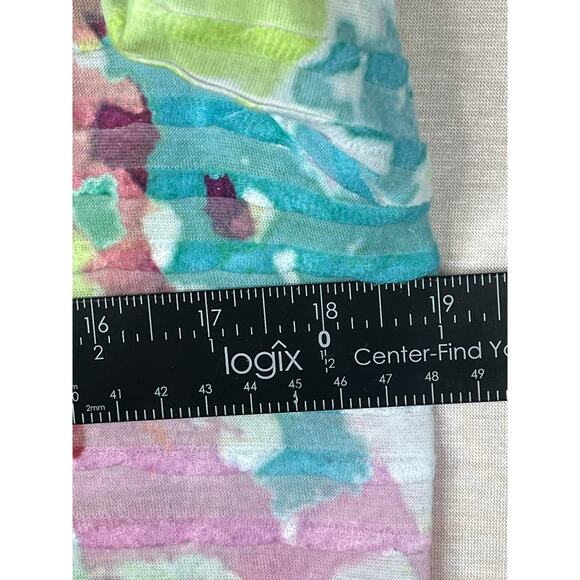 Soft Surroundings Island Punch 3/4 sleeve V-neck tunic top, size M, EUC - Picture 6 of 8